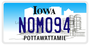NOM094  license plate in IA