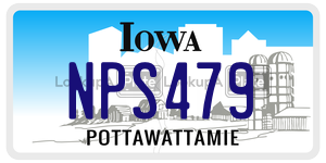 NPS479  license plate in IA