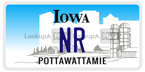 NR  license plate in IA