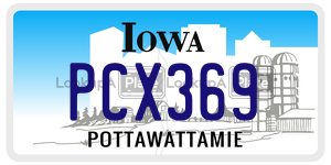 PCX369  license plate in IA