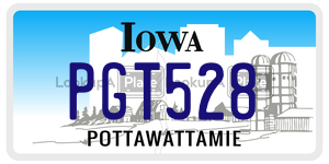 PGT528  license plate in IA