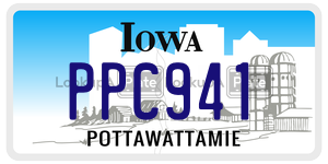 PPC941 license plate in Iowa