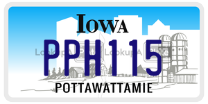 PPH115  license plate in IA