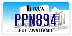 PPN894  license plate in IA