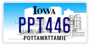 PPT446 license plate in Iowa