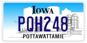 PQH248  license plate in IA