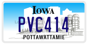 PVC414  license plate in IA