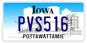 PVS516  license plate in IA