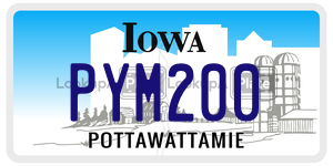 PYM200  license plate in IA