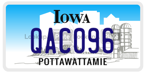QAC096  license plate in IA