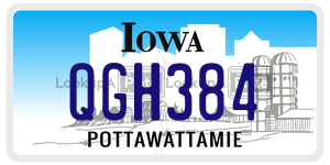 QGH384  license plate in IA