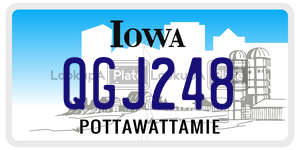 QGJ248  license plate in IA