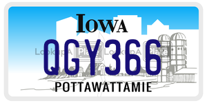 QGY366  license plate in IA