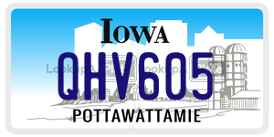 QHV605  license plate in IA