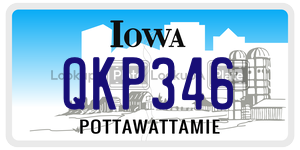 QKP346  license plate in IA
