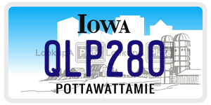QLP280  license plate in IA