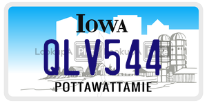 QLV544  license plate in IA