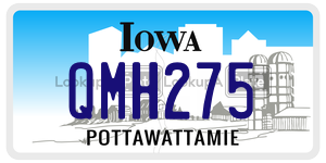 QMH275  license plate in IA