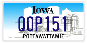 QOP151  license plate in IA