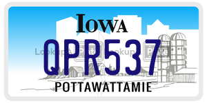 QPR537  license plate in IA