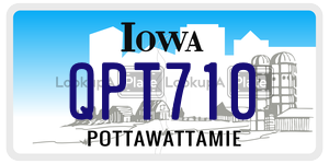 QPT710  license plate in IA