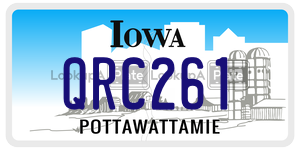 QRC261  license plate in IA