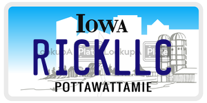 RICKLLC  license plate in IA