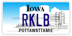 RKLB  license plate in IA