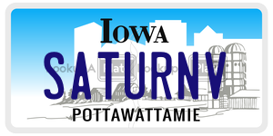 SATURNV  license plate in IA