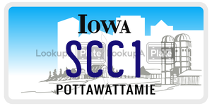 SCC1  license plate in IA