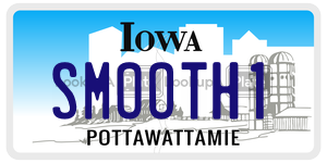 SMOOTH1  license plate in IA