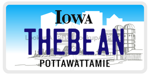 THEBEAN  license plate in IA
