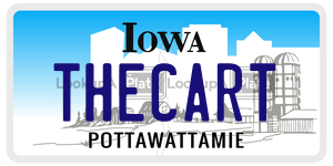 THECART license plate in Iowa