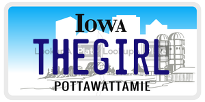 THEGIRL  license plate in IA