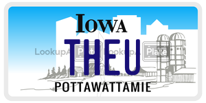 THEU  license plate in IA