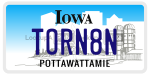 TORN8N license plate in Iowa