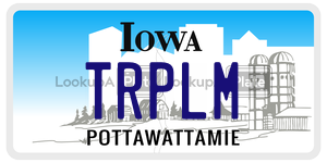 TRPLM  license plate in IA
