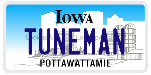TUNEMAN  license plate in IA