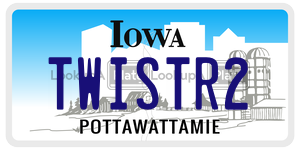 TWISTR2  license plate in IA