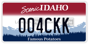 004CKK  license plate in ID