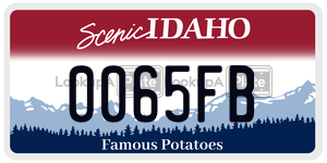 0065FB  license plate in ID