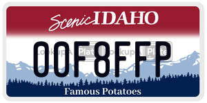00F8FFP  license plate in ID