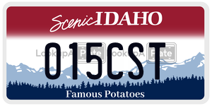 015CST  license plate in ID