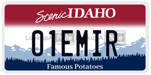 01EMIR  license plate in ID