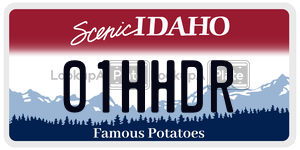 01HHDR  license plate in ID