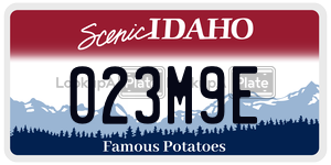 023M9E  license plate in ID