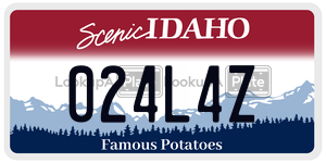 024L4Z  license plate in ID