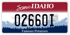 02660I  license plate in ID