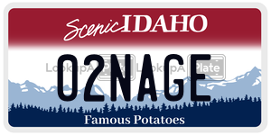 02NAGE  license plate in ID