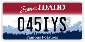 045IYS  license plate in ID